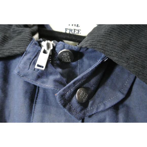 NEW , Free People Cori Waxed Jacket in Navy size XL #WAX306 - Picture 7 of 10